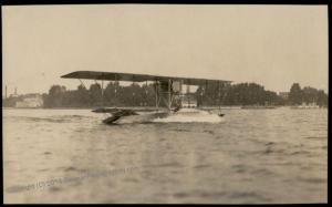 Germany 1914 WWI Rumpler I Flugboot Seaplane Airplane Aviation Original Ph 64730