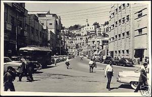 jordan, AMMAN, Street Scene, Cars (1950) RPPC
