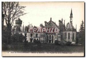 Old Postcard Enu Concarneau Manor Keriolet The Facade view of the Lawn