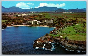 Kauai Surf Hotel Kalapaki Beach Hawaii HI UNP Unused Chrome Postcard A13