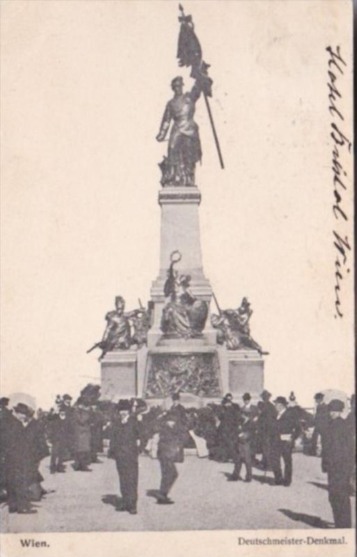 Austria Wien Vienna Deutschmeister Denkmal 1905