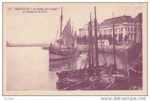 Sailboats, La Reine Des Plages, Le Casino Et Le Port, Trouville (Seine Mariti...