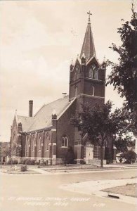 Nebraska Fairbury St Michaels Catholic Church Real Photo RPPC