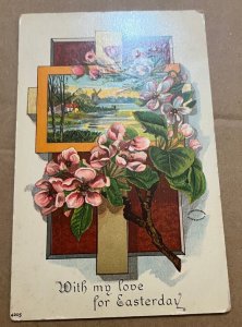 VINTAGE UNUSED .01 POSTCARD c1907 WITH MY LOVE FOR EASTERDAY- JULIUS BIEN & CO.