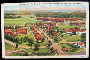 Vintage Postcard 1943 First Calvary Barracks, Fort Knox, Kentucky (KY)