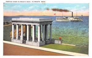 Portico over Plymouth Rock in Plymouth, Massachusetts