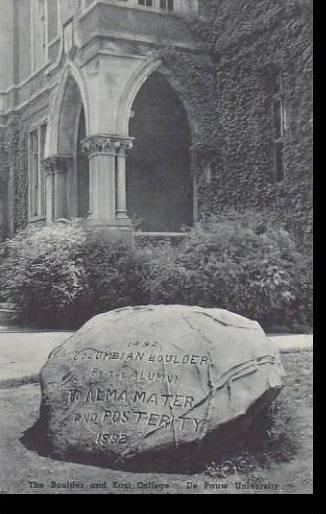 Indiana Greencastle The Boulder And East Collage De Pauw University Albertype