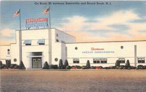 E9/ Somerville Bound Brook New Jersey NJ Postcard Linen Stockholm Restaurant