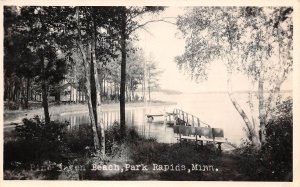 LPS16 Park Rapids Minnesota Pine Haven Beach Postcard RPPC