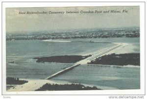 New Rickenbacker Causeway Between Crandon Park & Miami, Florida, 1900-1910s