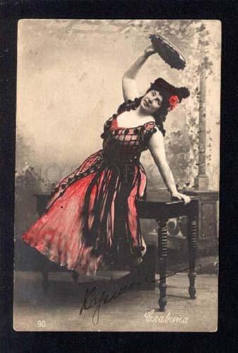 031768 Dancing SLAVINA Russian Opera Star. Old PHOTO