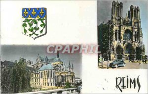 Modern Postcard Reims picture of France in 1644 and the cathedral apse