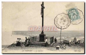 Old Postcard Treport Calvary