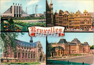 Postcard Modern Brussels Remember