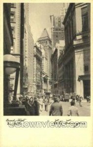 Broad Street, City Canyons in New York City, New York