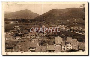 Old Postcard Vallee de Nive Saint Jean Pied de Port general view