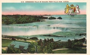 Vintage Postcard 1920's Horseshoe Falls of Niagara From Falls View Canada CAN