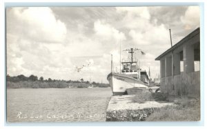 Rio Las Casas N. Gerona Isla DE Pinos Cuba Real Photo RPPC Postcard (P31)