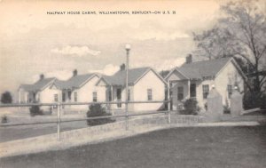 Williamstown Kentucky Halfway House Cabins Entrance Vintage Postcard AA39803