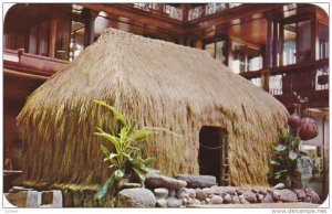 Grass House, Hawaiian Hall, Bernice Pauahi Bishop Museum, Honolulu, Hawaii,...