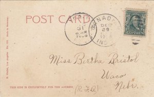 1906, Canadian, Indian Terr. to Waco, NE (KK168)