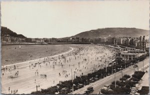 Spain San Sebastian Vista General de la Concha Vintage RPPC C050