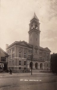 Postcard RPPC City Hall Montpelier VT