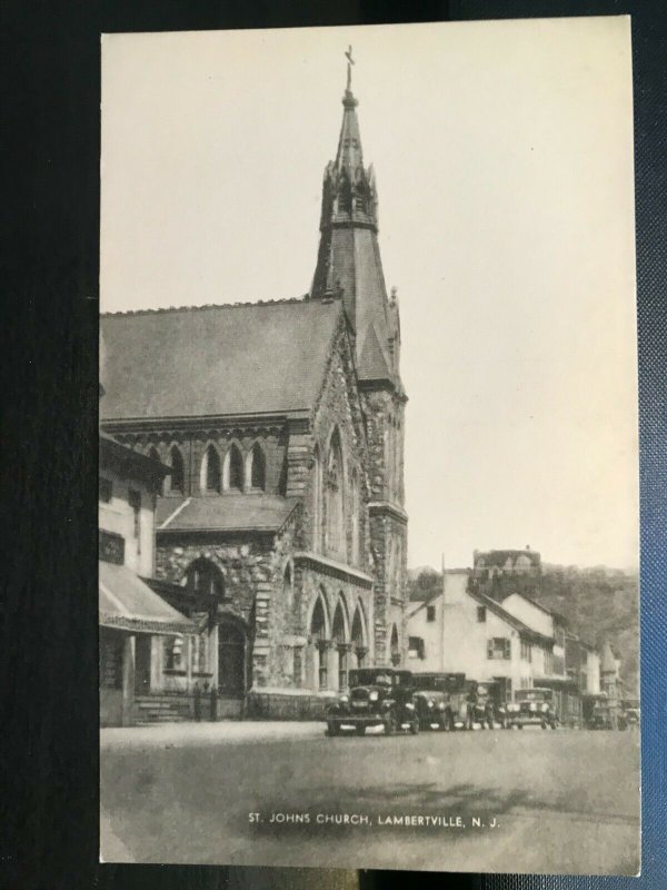 Vintage Postcard 1940-1950 St. John's Church Lambertville New Jersey