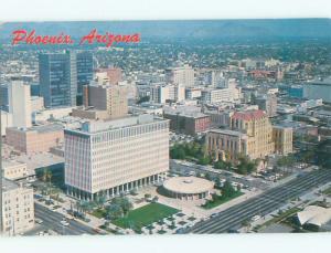 Pre-1980 AERIAL VIEW OF TOWN Phoenix Arizona AZ n2936