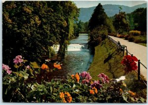 Postcard - Baden Baden - An der Oos