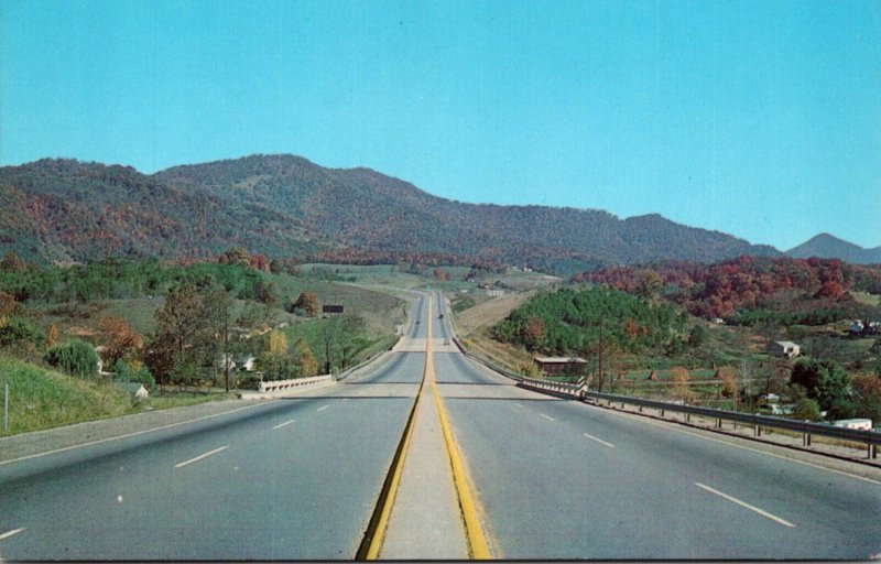 North Carolina Beautiful Scene On Interstate Highway #40