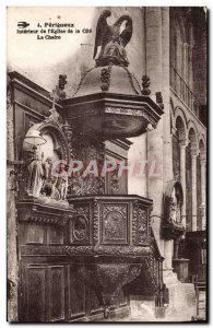 Old Postcard Perigueux Interior L & # 39Eglise The Chair of the City