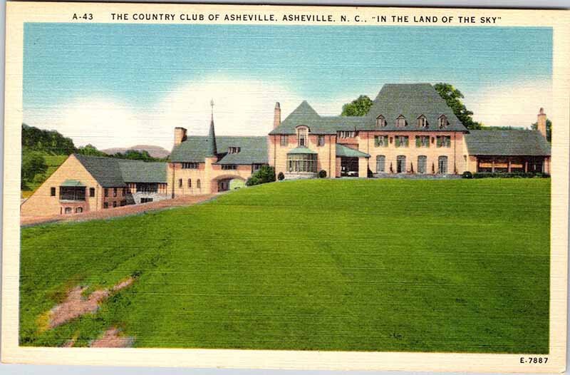 Postcard HOUSE SCENE Asheville North Carolina NC AK5991