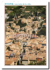 Postcard Modern Nyons rooftops Drome France