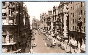 RPPC Avenida de Jose Antonio MADRID SPAIN Postcard