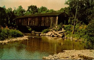 Covered Bridge On Blaine Road Ashtabula County Ohio