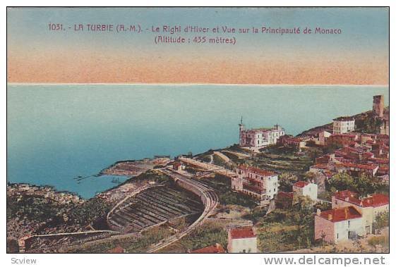 Le Righi d'Hiver Et Vue Sur La Principaute De Monaco, La Turbie (Alpes Mariti...