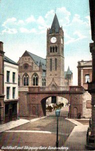 Ireland Londonderry Guildhall and Shipquay Gate