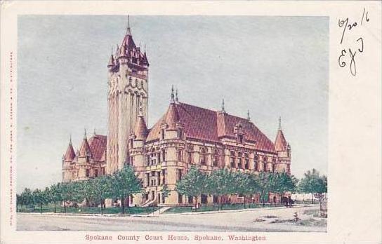 Washington Spokane Spokane County Court House 1906