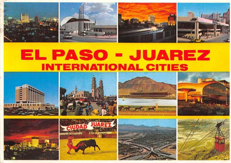 BG13767 el paso juarez international cities corrida cable train mexico