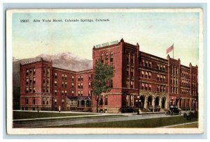 C 1910-20 Alta Vista Hotel, Colorado Springs, Colorado Postcard F80 