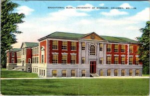 Postcard SCHOOL SCENE Columbia Missouri MO AM2710