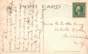 Vintage Postcard 1914 Park City Yacht Club Sailboats Bridgeport Connecticut CT 
