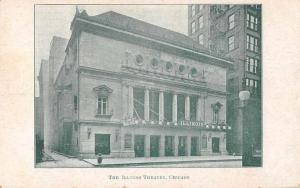 Chicago Illinois The Illinois Theatre Exterior View Antique Postcard J76295