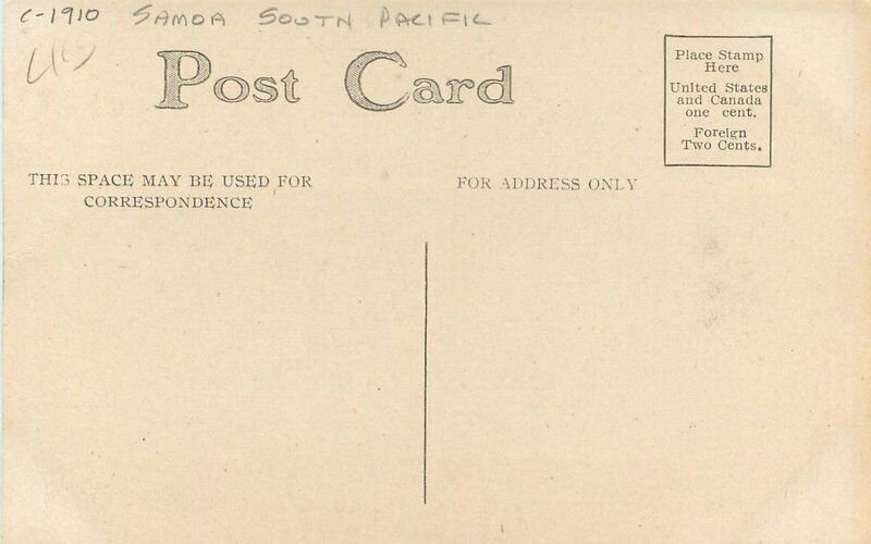 C-1910 Samoa south Pacific Village multi View Postcard 22-8877