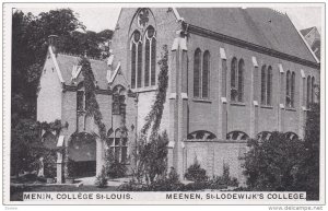 MENIN (West Flanders), Belgium, 1910-1920s; College St. Louis