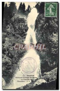 Old Postcard Dauphine Surroundings Uriage les Bains La Cascade the Oursiere
