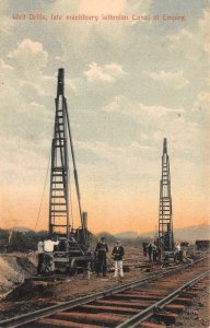 WELL DRILLS LATE MACHINERY ISTHMIAN AT EMPIRE PANAMA CANAL ZONE POSTCARD