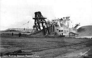 J19/ Fairplay Colorado RPPC Postcard c1940s Gold Dredge Mining Mine  127