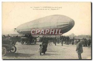 Old Postcard Airship Zeppelin Luneville April 1913 The crowd eager to see the...